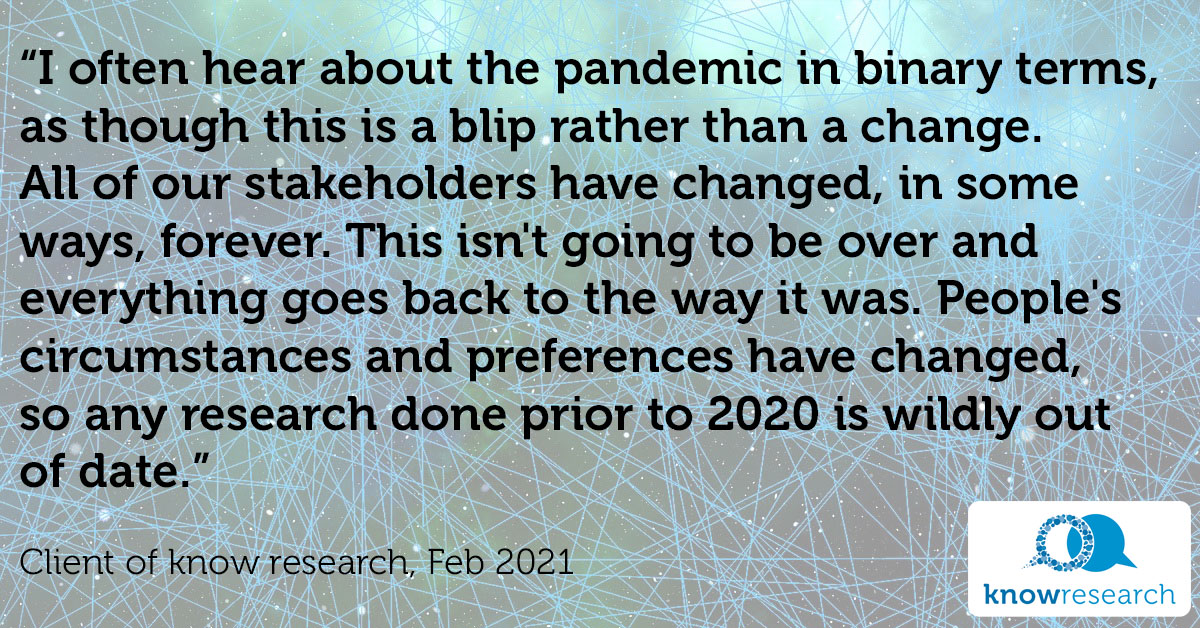 A quote from a contact of know research